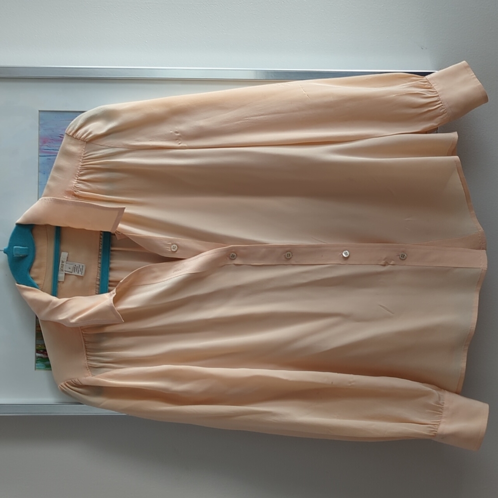Silk peach blouse